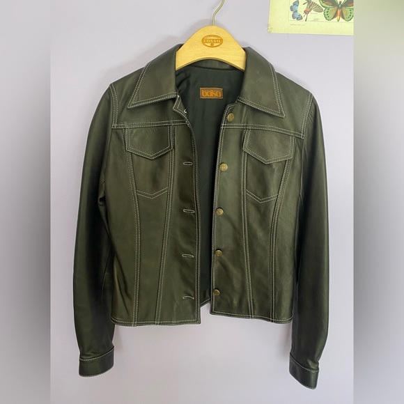 bolsa monogram L leather jacket - Picture 3 of 8